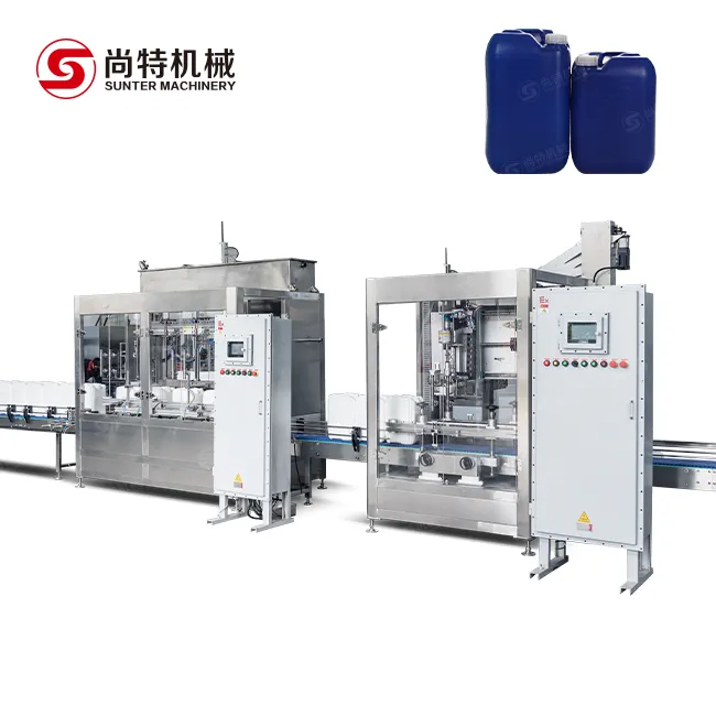 4 Heads Weight Filling Capping Machine