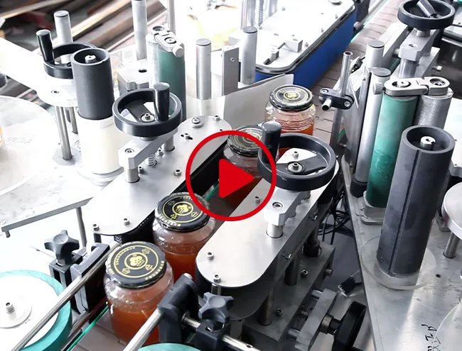 Honey Bottle Self Adhesive Labeling Machine Video